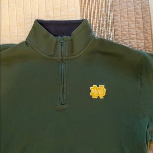 Green Notre Dame vineyard vines quarter zip